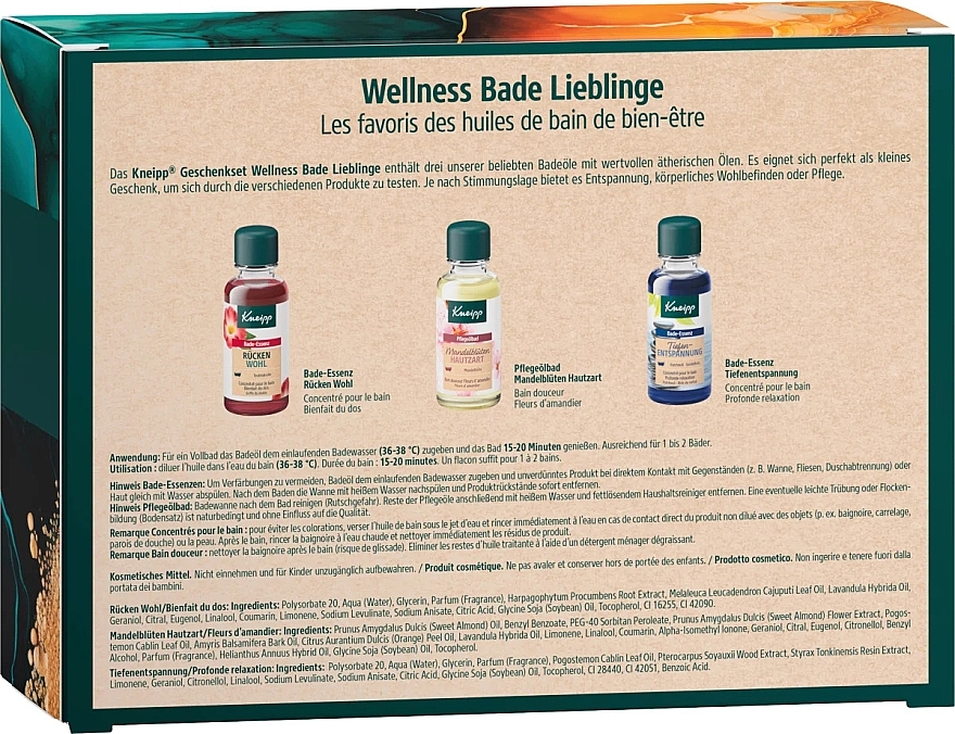 Zestaw - Kneipp Wellness Bade Lieblinge (oil/3x20ml) — Zdjęcie N2