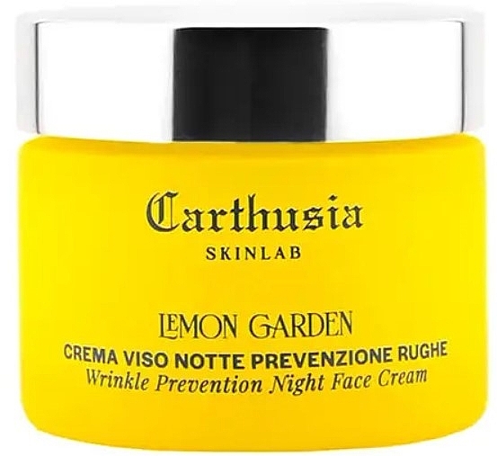 Przeciwzmarszczkowy krem do twarzy na noc - Carthusia Skinlab Lemon Garden Wrinkle Prevention Night Face Cream — Zdjęcie N1