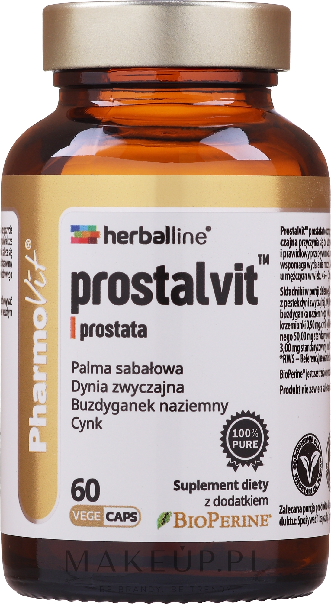 Suplement diety Prostalvit, 60 szt. - Pharmovit Herballine — Zdjęcie 60 szt.