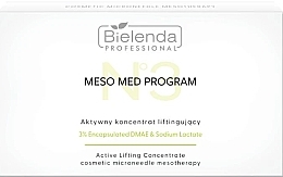 Koncentrat liftingujący z 3% kapsułkowanym DMAE - Bielenda Professional Meso Med Program Active Lifting Concentrate — Zdjęcie N1