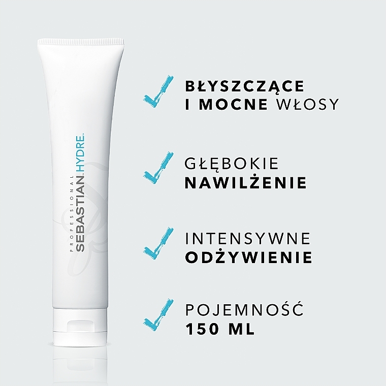 WYPRZEDAŻ Maseczka nawilżająca do włosów normalnych i zniszczonych - Sebastian Professional Hydre Deep Moisturising Treatment * — Zdjęcie N3