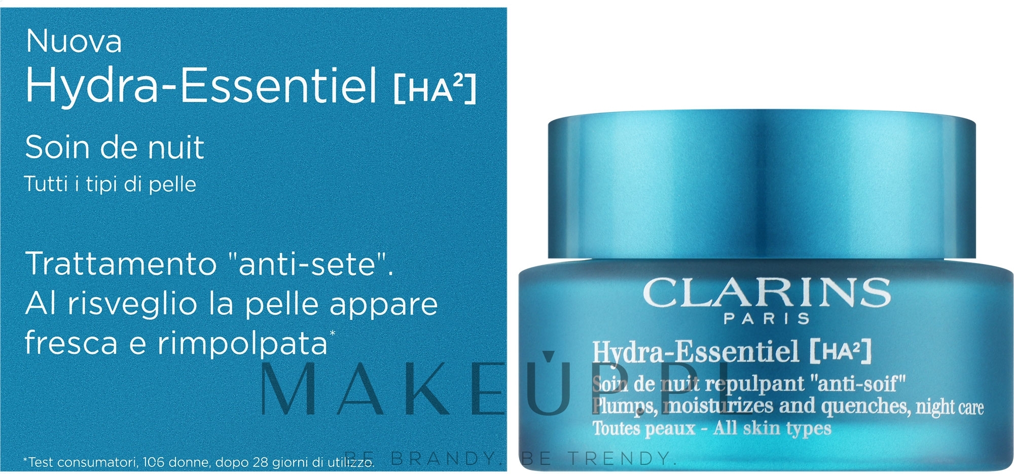 Krem do twarzy na noc - Clarins Hydra Essentiel Night Cream — Zdjęcie 50 ml