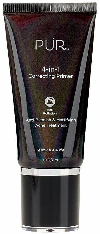 Matująca baza pod makijaż - Pür 4-In-1 Correcting Primer Anti Blemish & Mattifying Acne Treatment — Zdjęcie N1
