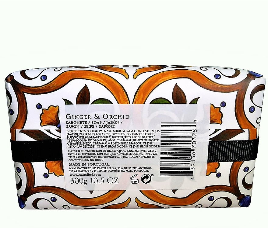 Mydło w kostce - Castelbel Tile Ginger & Orchid Soap — Zdjęcie N4
