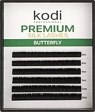 Sztuczne rzęsy Butterfly Green D 0.15 (6 rzędów: 8/9/10) - Kodi Professional — Zdjęcie N1