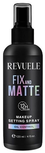 Spray do utrwalania makijażu - Revuele Fix & Matte Makeup Setting Spray 