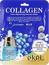 Kup Nawilżająca maska na tkaninie do twarzy z kolagenem - Ekel Collagen Ultra Hydrating Essence Mask