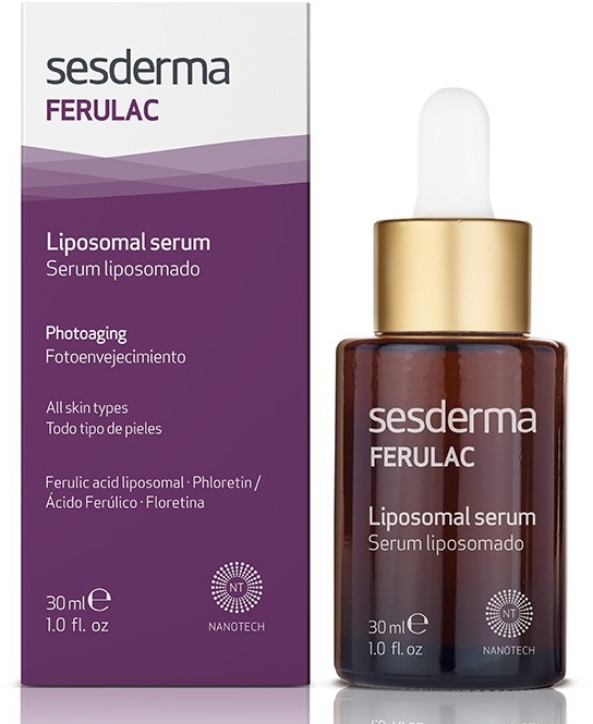 Liposomowe serum do twarzy redukujące objawy fotostarzenia - SesDerma Laboratories Ferulac Serum — Zdjęcie N1