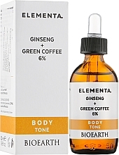 Serum do ciała z żeń-szeniem i zieloną kawą 6% - Bioearth Elementa Ginseng Green Coffee 6% — Zdjęcie N2
