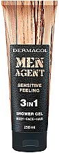 Żel pod prysznic dla mężczyzn - Dermacol Men Agent Sensitive Feeling 3in1 Shower Gel — Zdjęcie N1