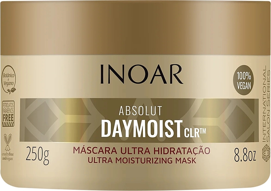Nawilżająca maska do włosów - Inoar Absolut Daymoist CLR Ultra Moisturizing Mask — Zdjęcie N1