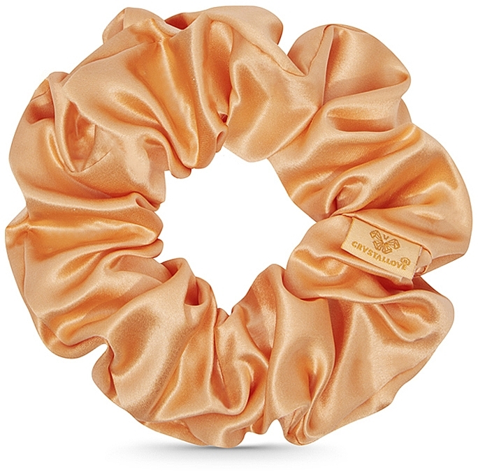 Gumka do włosów z jedwabiu peach fuzz - Crystallove Silk Hair Band Peach Fuzz — Zdjęcie N8