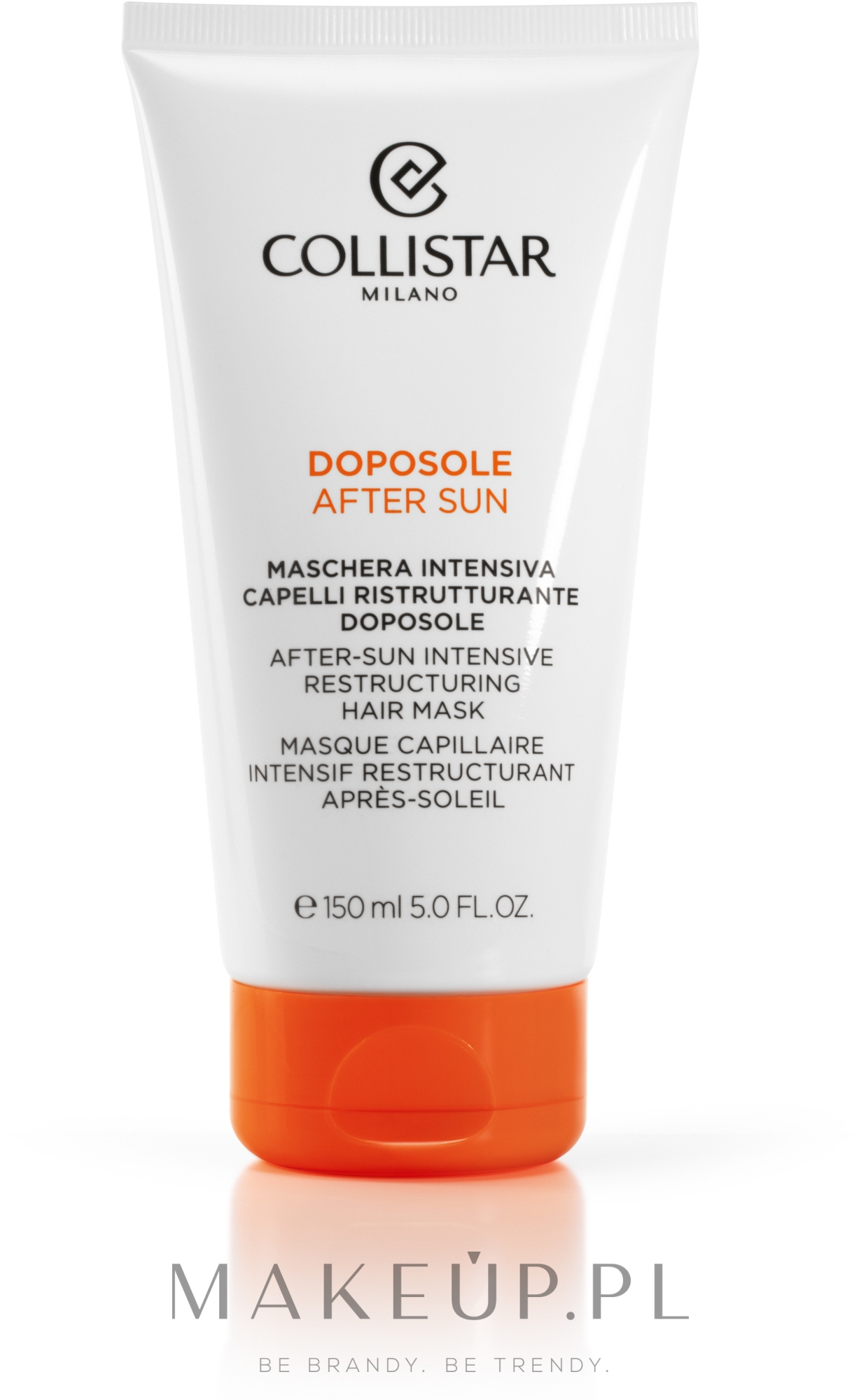 Regenerująca maska do włosów osłabionych promieniami słonecznymi - Collistar After-Sun Intensive Restructuring Hair Mask — Zdjęcie 150 ml