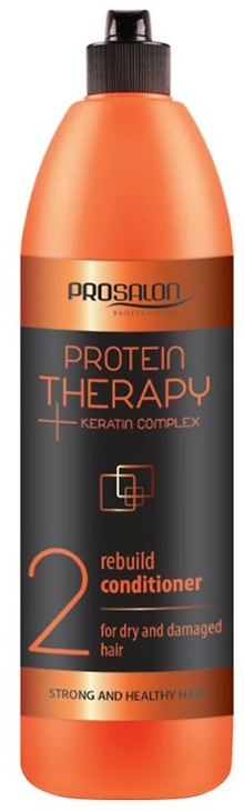 Odżywka odbudowująca z kompleksem keratynowym do włosów suchych i zniszczonych - Prosalon Protein Therapy + Keratin Complex Rebuild Conditioner — Zdjęcie N1