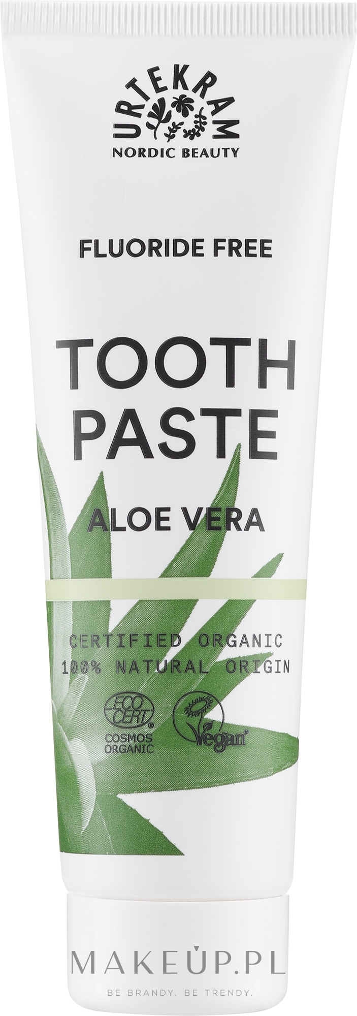 Organiczna aloesowa pasta do zębów - Urtekram Aloe Vera Toothpaste — Zdjęcie 75 ml