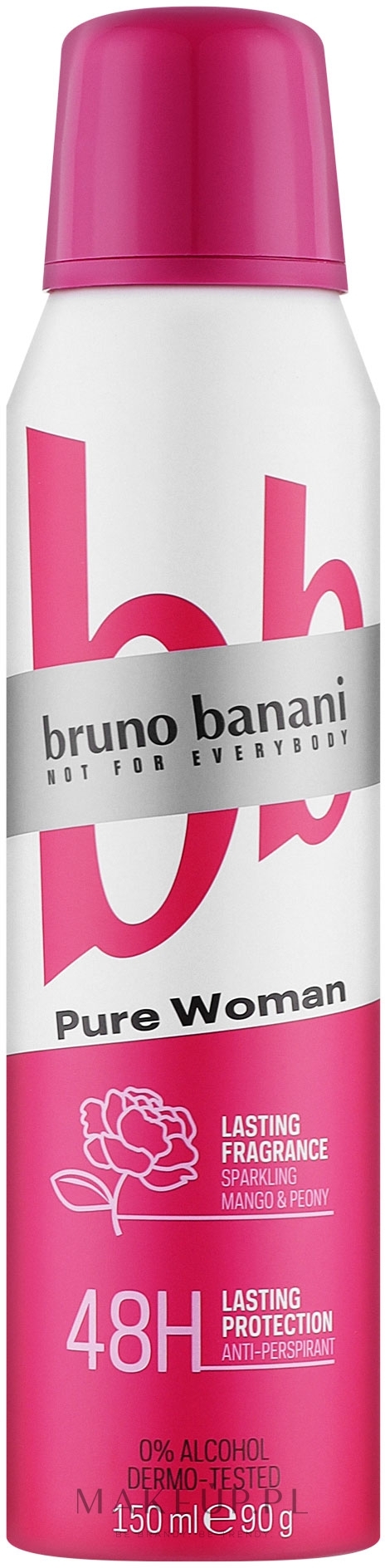 Bruno Banani Pure Woman - Dezodorant w sprayu do ciała — Zdjęcie 150 ml
