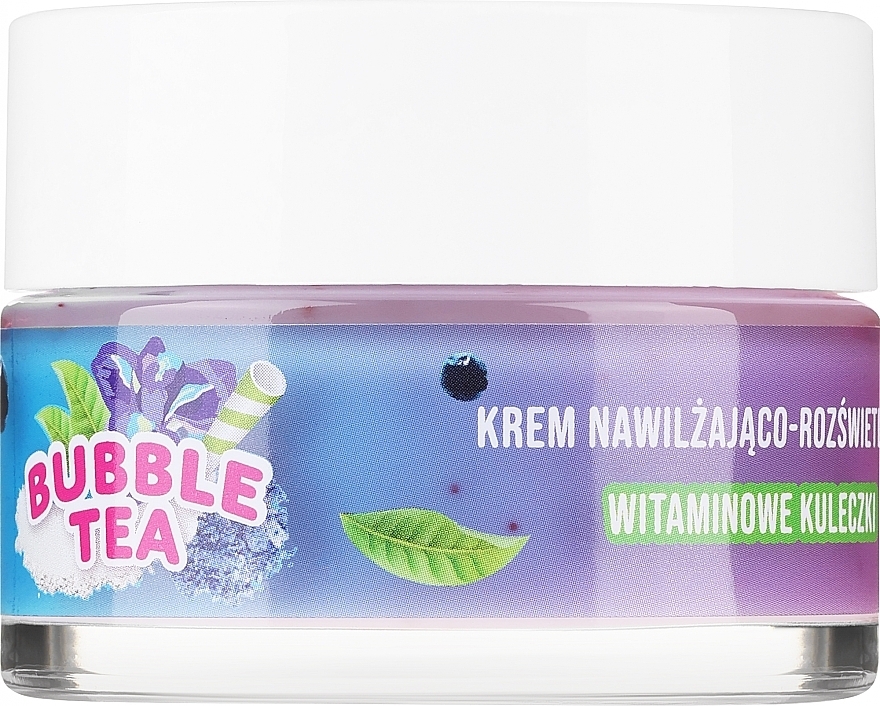 Nawilżający i rozjaśniający krem do twarzy - Perfecta Bubble Tea Butterfly Tea — Zdjęcie N1