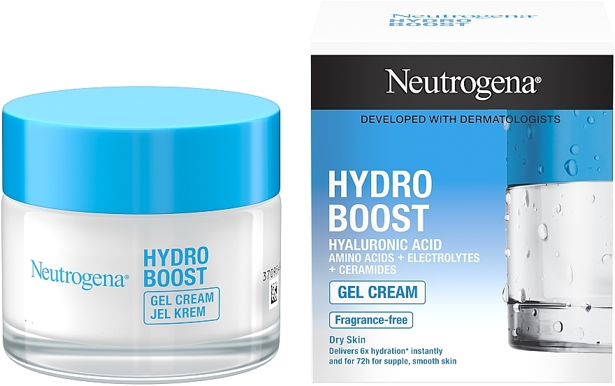 Nawilżający żel-krem do cery suchej - Neutrogena Hydro Boost Gel Cream Moisturiser — Zdjęcie N2
