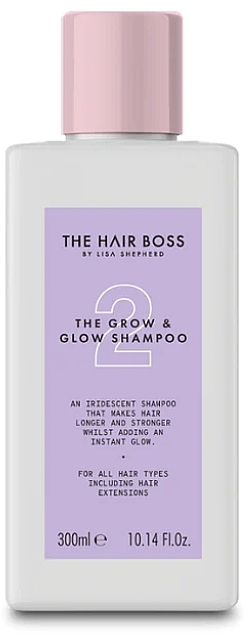 PRZECENA! Szampon zapobiegający wypadaniu włosów pozbawionych blasku - The Hair Boss The Grow & Glow Shampoo * — Zdjęcie N1