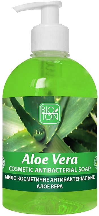 Mydło antybakteryjne Aloes - Bioton Cosmetics Aloe Liquid Soap — Zdjęcie N1