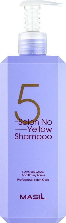 Szampon przeciw żółtym tonom - Masil 5 Salon No Yellow Shampoo — Zdjęcie N1
