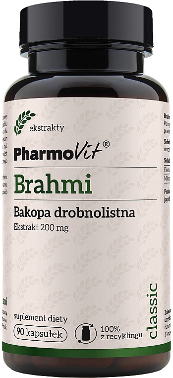 Suplement diety Bakopa drobnolistna - Pharmovit Classic — Zdjęcie N1