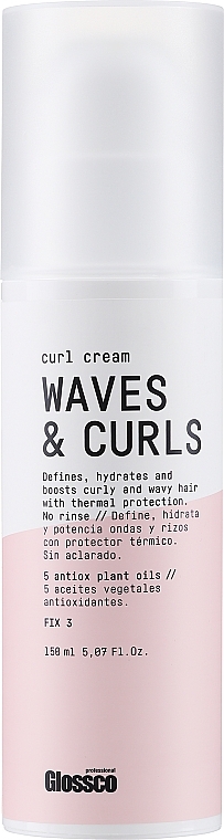 Krem do loków Perfect Curls o lekkim utrwaleniu - Glossco Waves & Curls Cream — Zdjęcie N1