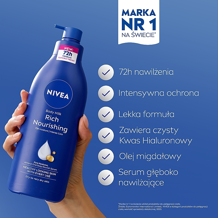 Odżywcze mleczko do ciała - NIVEA Nourishing Body Milk — Zdjęcie N3