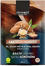 Kup Maska do włosów z olejkiem arganowym - Dermokil Argan And Herbal Keratan Natural Hair Mask (sachet)