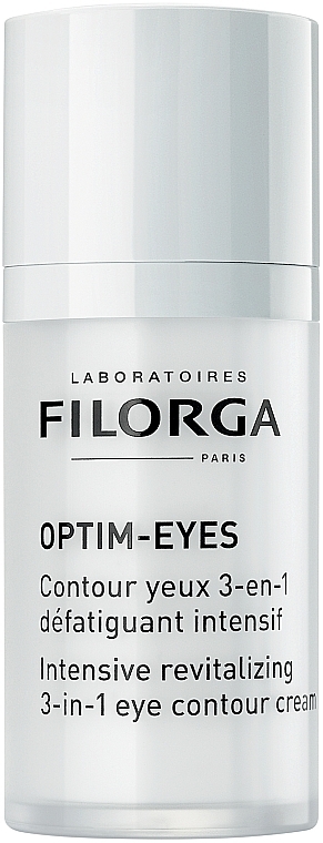 Preparat do konturu oka przeciw cieniom, workom i zmarszczkom - Filorga Optim-Eyes