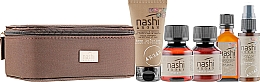 Zestaw podróżny - Nashi Argan All-In (shm/50ml + cond/50ml + oil/30ml + mask/40ml + mask/50ml) — Zdjęcie N2