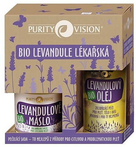 Zestaw - Purity Vision Bio Lavender Coffret (oil/120ml + butter/oil/100ml) — Zdjęcie N1