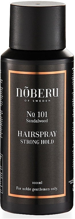 Mocno utrwalający lakier do włosów - Noberu of Sweden №101 Sandalwood Hairspray Strong Hold — Zdjęcie N2