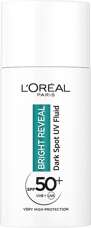 Fluid do twarzy z filtrem przeciwsłonecznym - LOreal Paris Bright Reveal Dark Spot UV Fluid SPF 50+ — Zdjęcie N1
