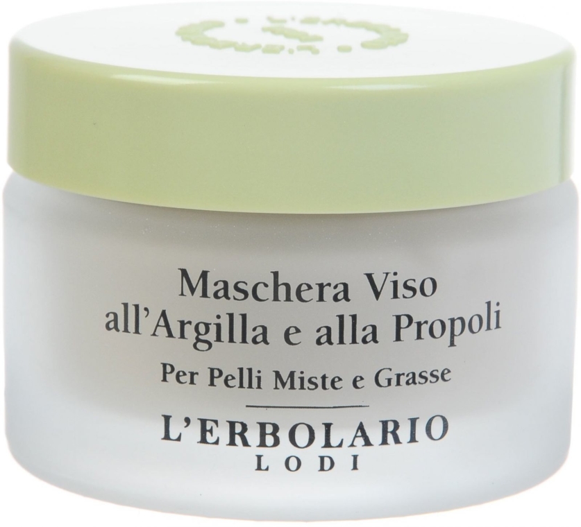 Maseczka do twarzy Glinka i propolis - L'Erbolario Maschera Viso all' Argilla e alla Propoli — Zdjęcie N2