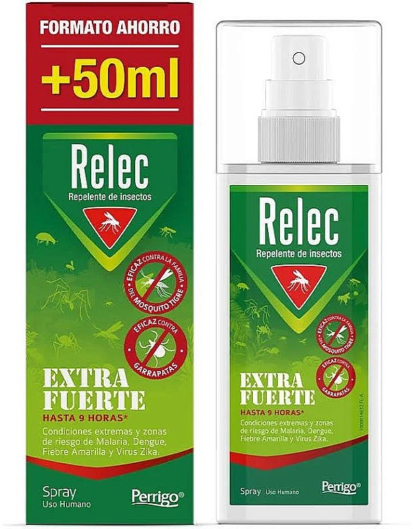 Bardzo silny spray odstraszający komary - Relec Extra Strong Spray — Zdjęcie N2