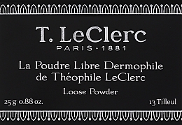 Puder sypki do twarzy - T. LeClerc Le Poudre Libre Dermophile — Zdjęcie N2