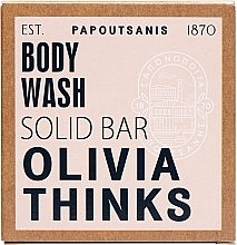 Kup Mydło do ciała, w pudełku - Papoutsanis Olivia Thinks Waterless Body Wash Bar in Box