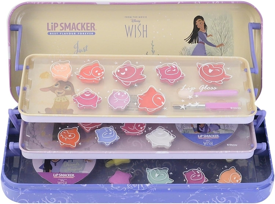 Zestaw, 6 elementów - Lip Smacker Disney Wish Triple Layer Beauty Tin — Zdjęcie N1