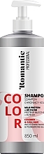 Szampon do włosów farbowanych z proteinami mlecznymi i ochroną UV - Romantic Professional Color Shampoo — Zdjęcie N1