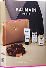 Kup Zestaw - Balmain Paris Cosmetic Bag SS22 Limited Edition Medium Brown