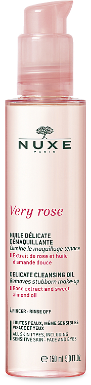 Delikatny olejek do demakijażu - Nuxe Very Rose Delicate Cleansing Oil — Zdjęcie N1