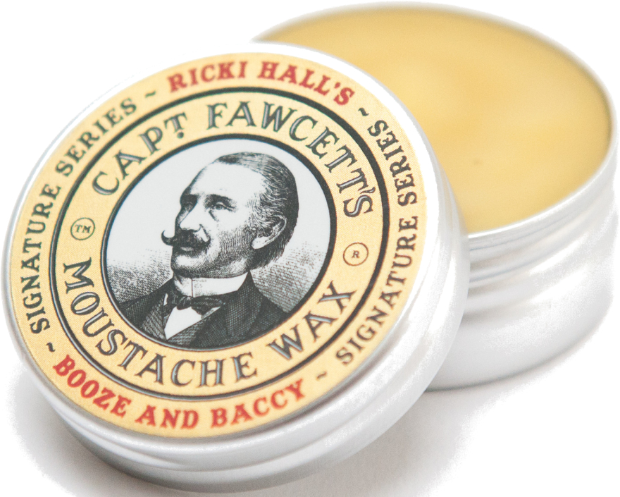 Wosk do wąsów - Captain Fawcett Ricki Hall Booze & Baccy Moustache Wax  — Zdjęcie N1
