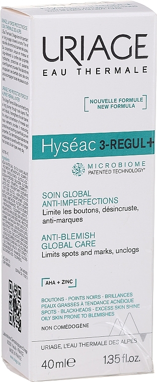 PRZECENA!  Uniwersalny środek na niedoskonałości skóry - Uriage Hyseac 3 Regul+ Anti-Blemish Global Care * — Zdjęcie N3