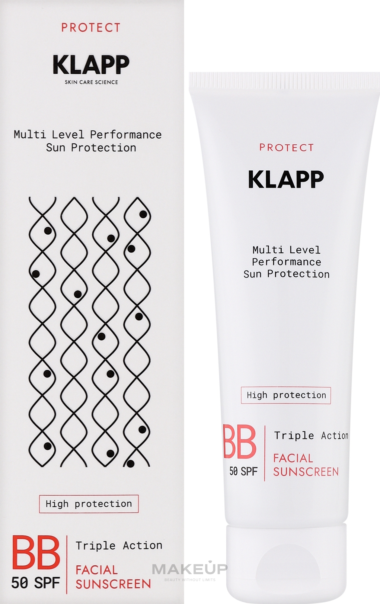 Krem BB z filtrem przeciwsłonecznym - Klapp Multi Level Performance Sun Protection BB Cream SPF50 — Zdjęcie 50 ml