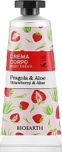 Krem do ciała Truskawka i aloes - Bioearth Family Strawberry & Aloe Body Cream — Zdjęcie N1