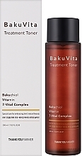 Tonik nawilżający z bakuchiolem i witaminami C i E - Thank You Farmer BaKuVita Treatment Toner — Zdjęcie N2