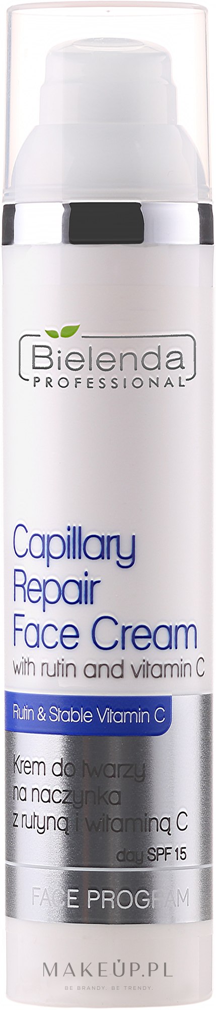 Krem do twarzy na naczynka z rutyną i witaminą C - Bielenda Professional Capilary Repair Face Cream — Zdjęcie 100 ml