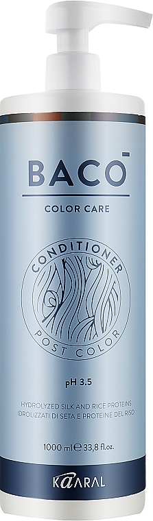 Odżywka do włosów farbowanych - Kaaral Baco Color Care Post Color Conditioner pH3,5 — Zdjęcie N1