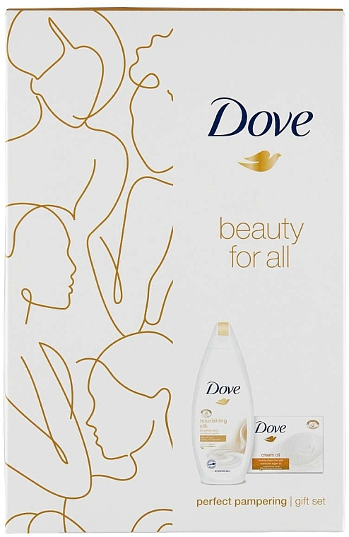 Zestaw - Dove Perfect Pampering Gift Set (sh/gel/250ml + soap/100g) — фото N1
